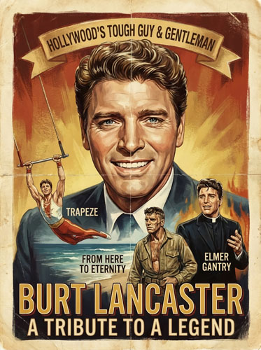 Burt Lancaster — Golden Era Tributes poster art